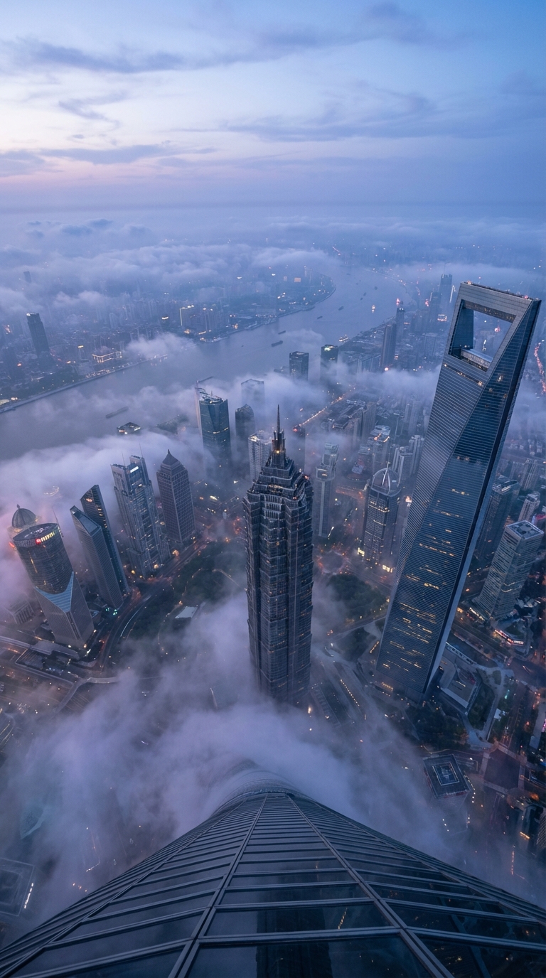 Shanghai Tower View (From Above)
