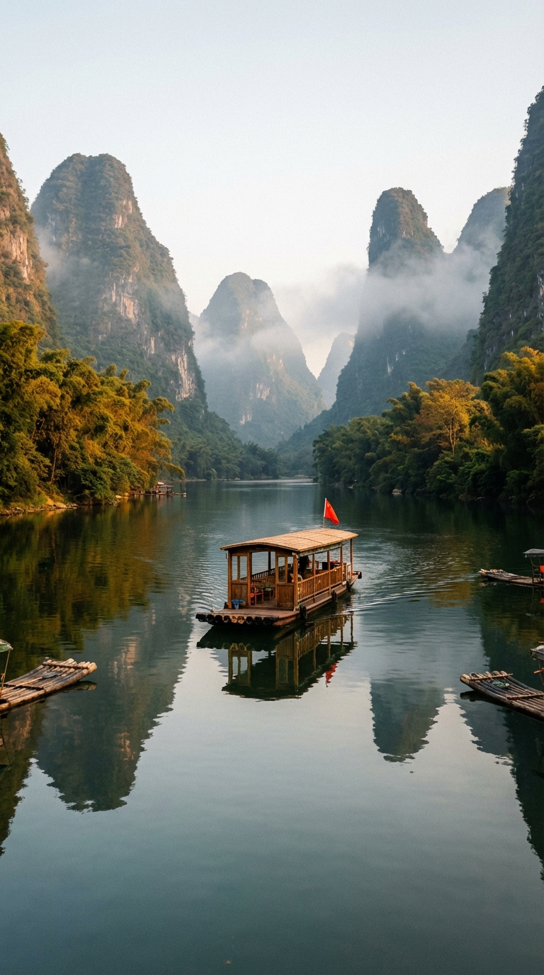 Iconic Li River Cruise (The Classic Shot)