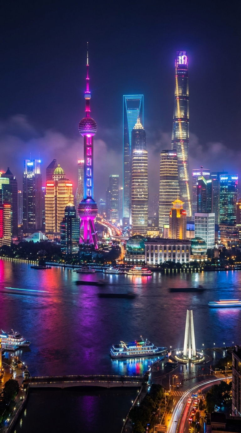 The Iconic Skyline (Pudong at Night)