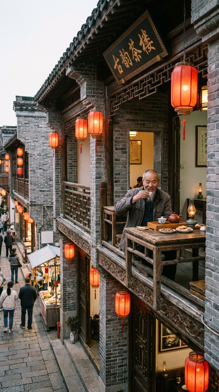 A Local Moment (Tea House in Old Town)
