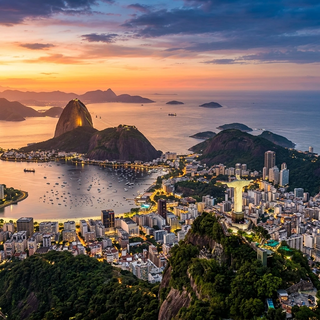 Christ the Redeemer aerial view